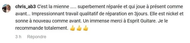 Instagram comment Esprit Guitare
