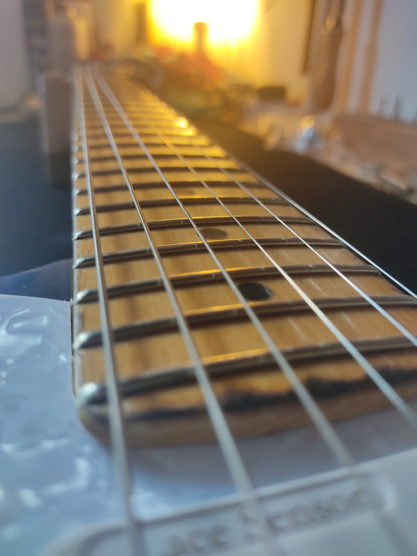 Rénovation d'une Fender Stratocaster US 12 Guitare Fender Stratocaster US