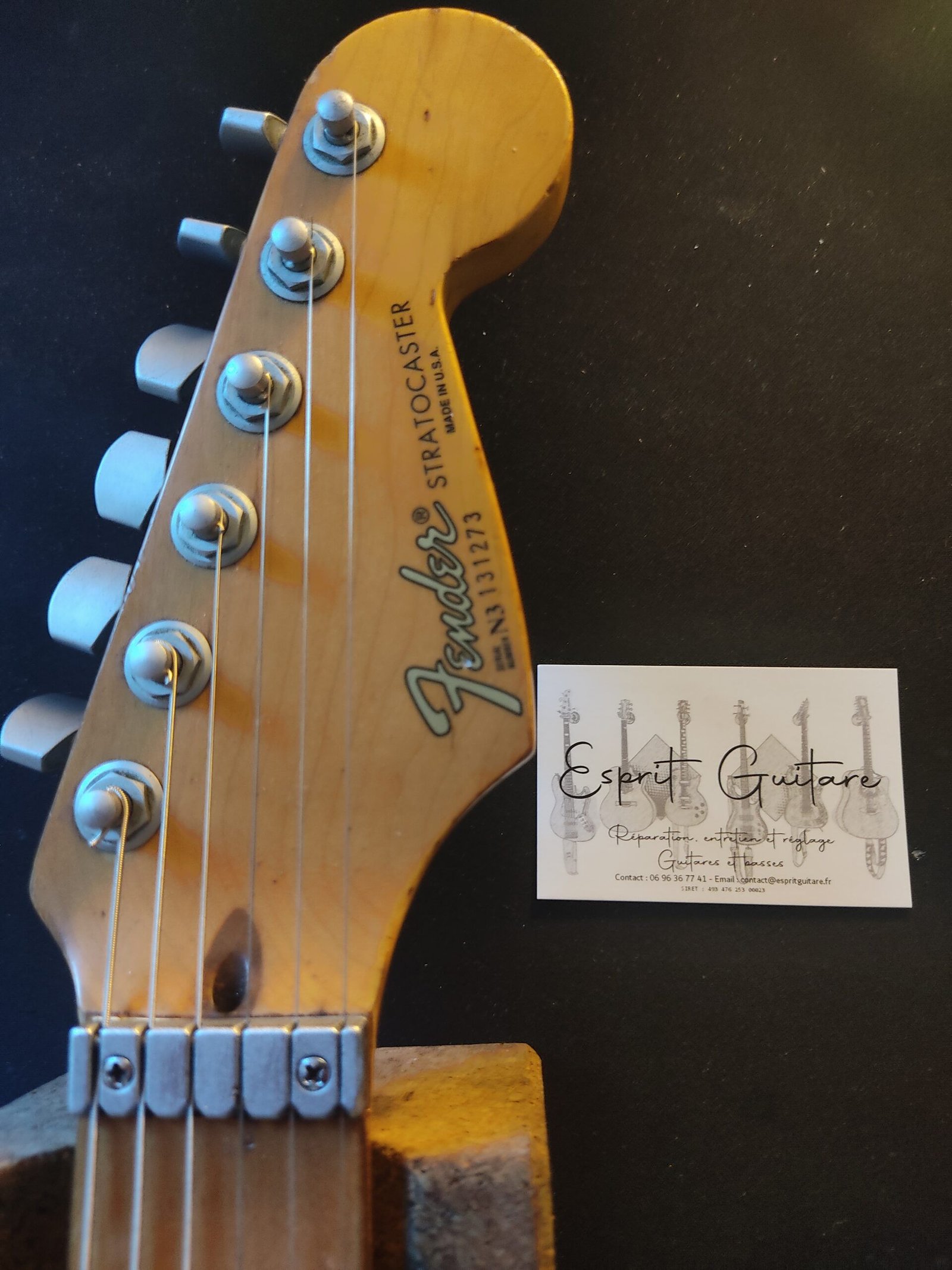 Rénovation d'une Fender Stratocaster US 14 Guitare Fender Stratocaster US